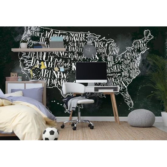 Tapéta Érdekes USA térkép