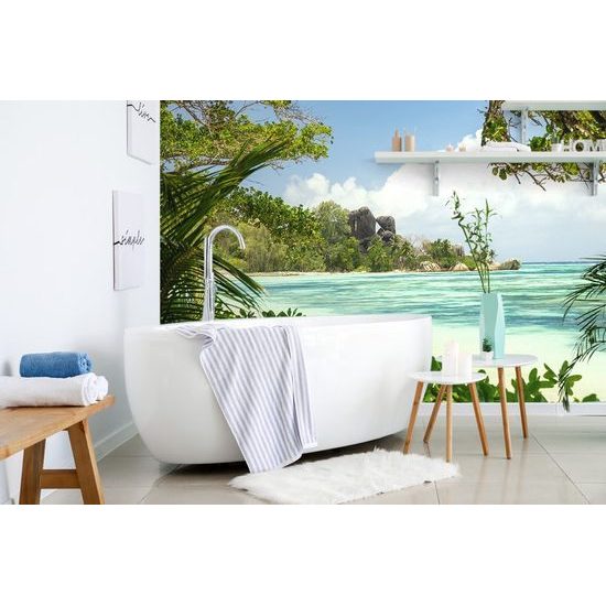 Öntapadó fotótapéta La Digue sziget ikonikus sziklájáról