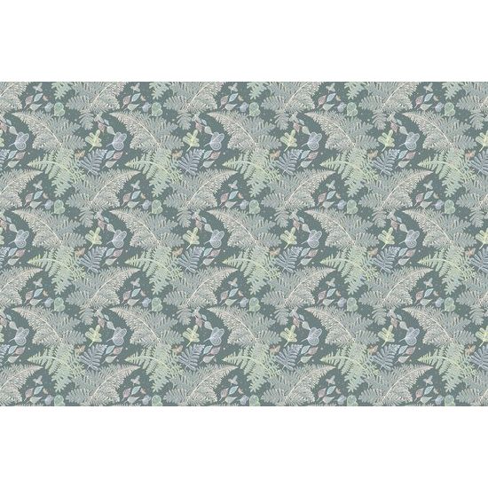 Tapéta páfrány levelek zöld alapon