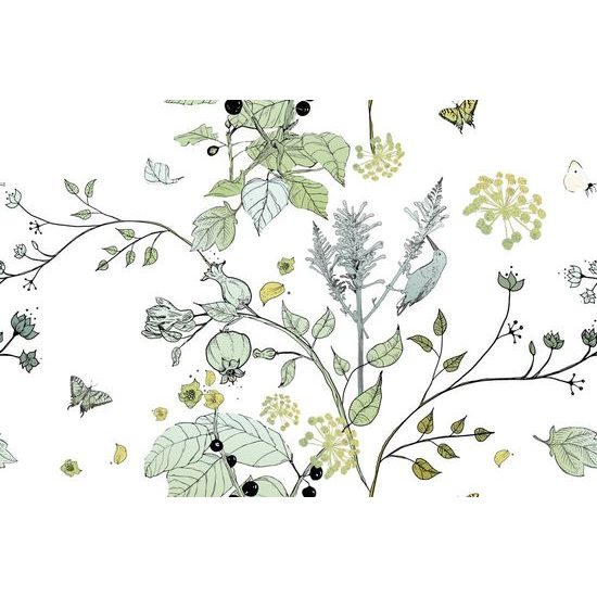 Tapéta bokrok a világos háttéren