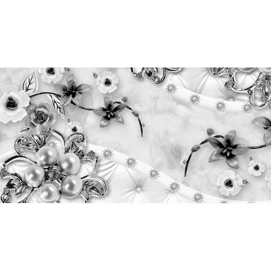 Kép luxus gyöngyök fekete-fehér kivitelben