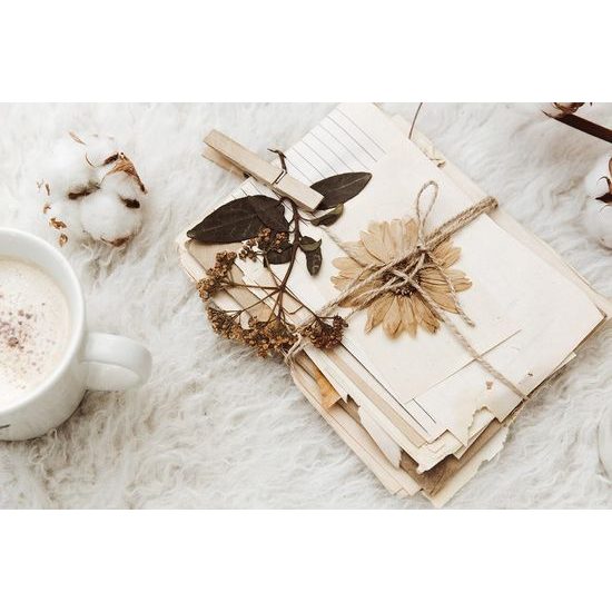 Öntapadó fotótapéta pillanat egy régi betűgyűjteménnyel