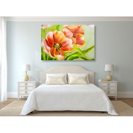 Kép festett tulipánok