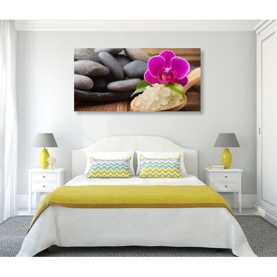 Kép tengeri só és Zen kövek