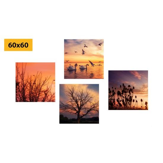 Képszett romantikus naplemente