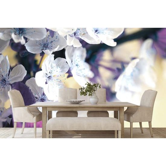 Öntapadó fotótapéta bájos cseresznye ág tele virágokkal