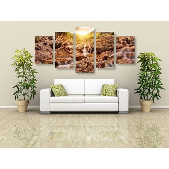 5 részes kép gyönyörű vízesések