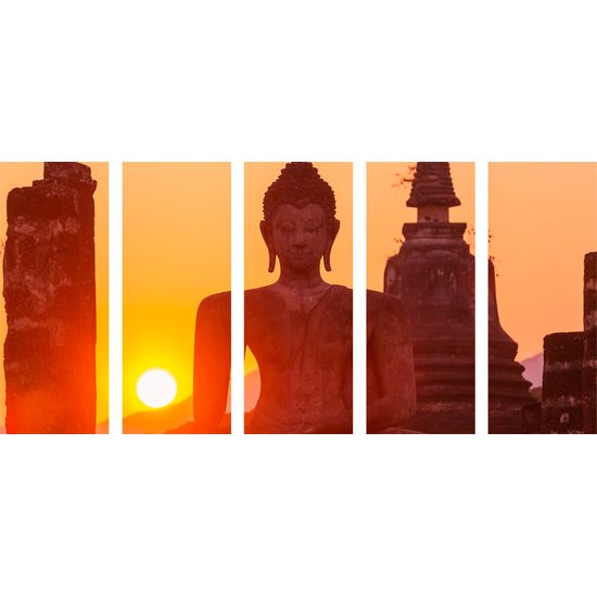 5 részes kép Buddha a kővárosban