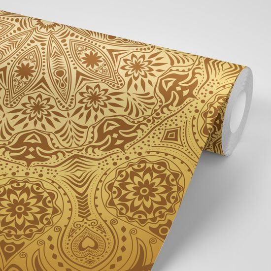 Öntapadó tapéta arany fényűző Mandala