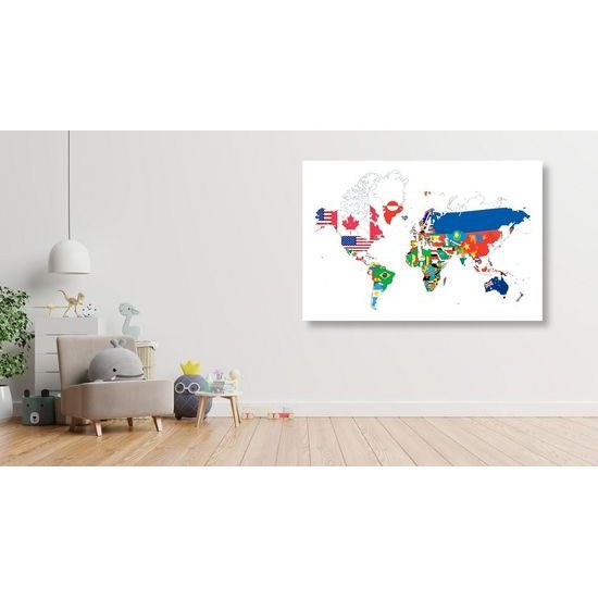 Kép országok zászlójának térképe