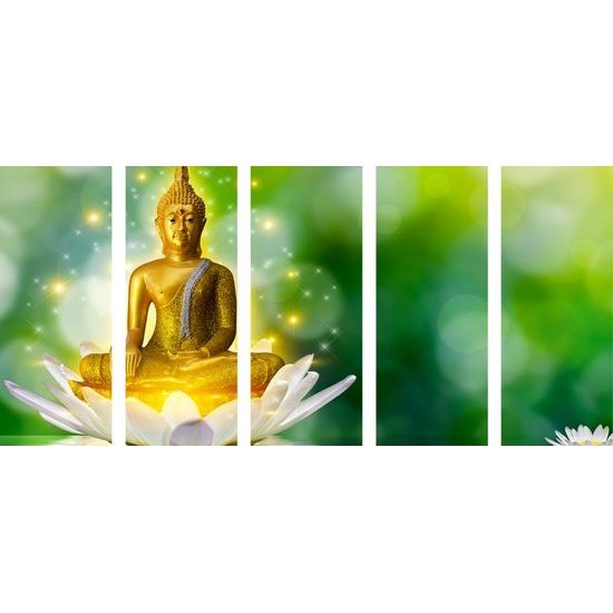 5 részes kép harmonikus Buddha