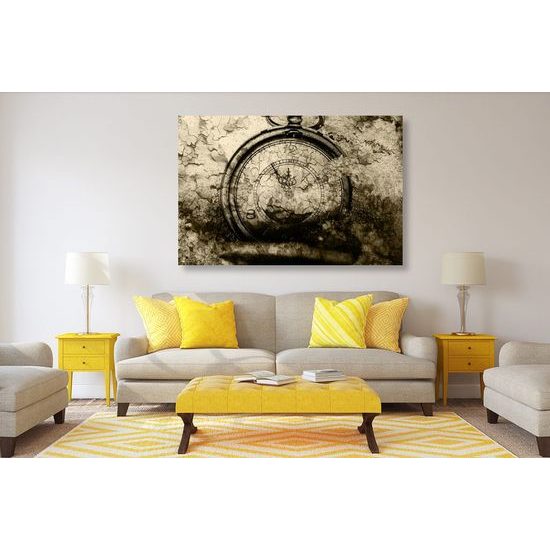 Kép történelmi stopperóra szépia kivitelben