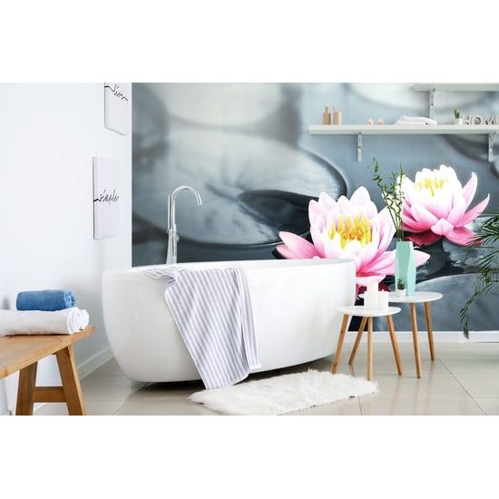 Öntapadó tapéta lótuszvirág a felszínen