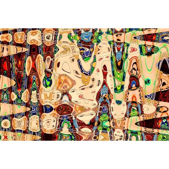 Öntapadó tapéta színes absztrakció arcok