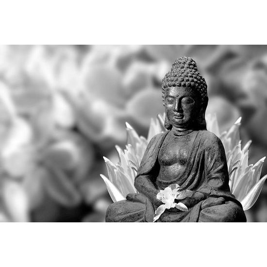 Fotótapéta Buddha szobor fekete-fehérben