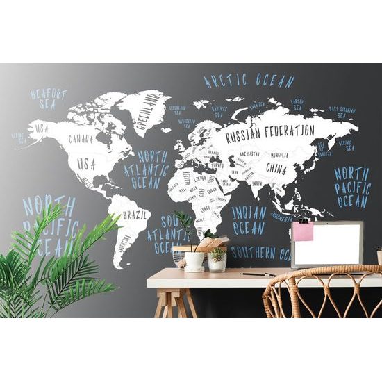 Tapéta az államok térképe modern kivitelben