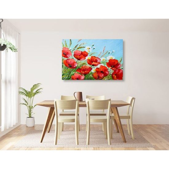 Kép vad pipacsok festménye