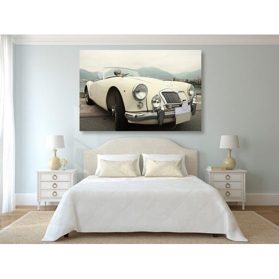 Kép klasszikus fehér veterán