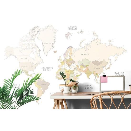 Tapéta klasszikus vintage világtérkép