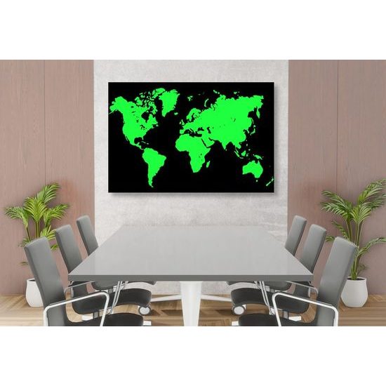 Parafa kép stílusos zöld térkép