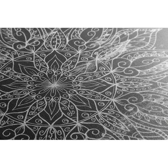 Kép Mandala fekete-fehér kivitelben