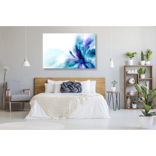 Kép virág kék árnyalatokban