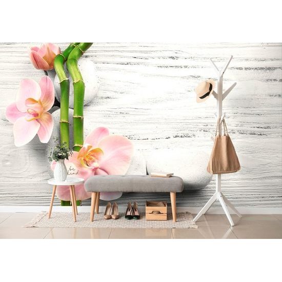 Öntapadó fotótapéta csendélet romantikus orchideával