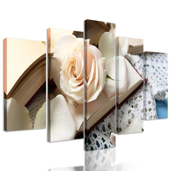 5 részes kép rózsa és titkos kulcs