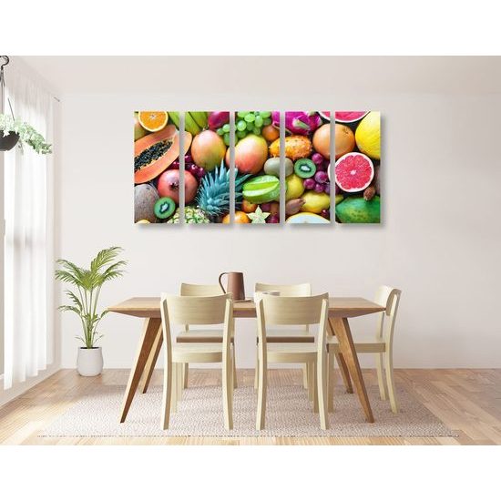 5 részes kép gyümölcsök