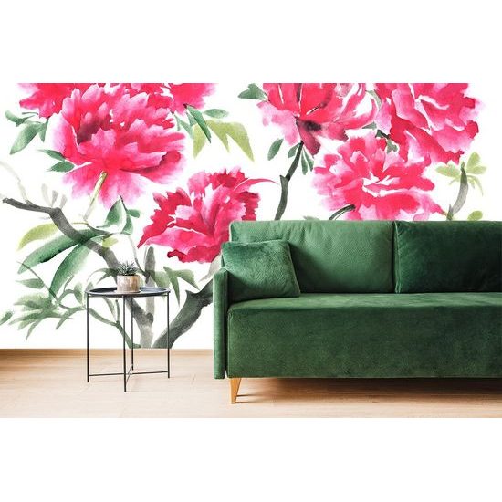 Egy bájos azálea öntapadó tapétafestése