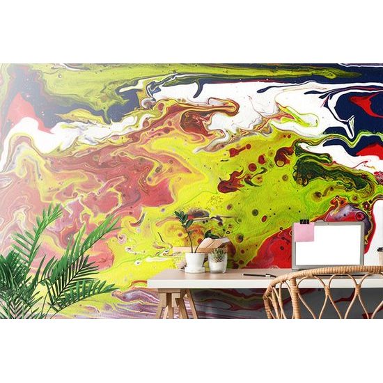 Öntapadó tapéta akril festékek keveréke