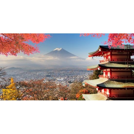 Kép Fuji őszi látványa Japánban