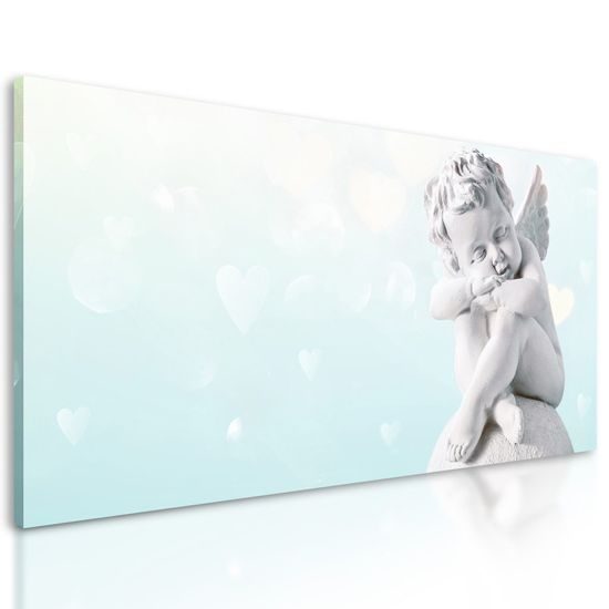 Kép angyalka kék háttéren