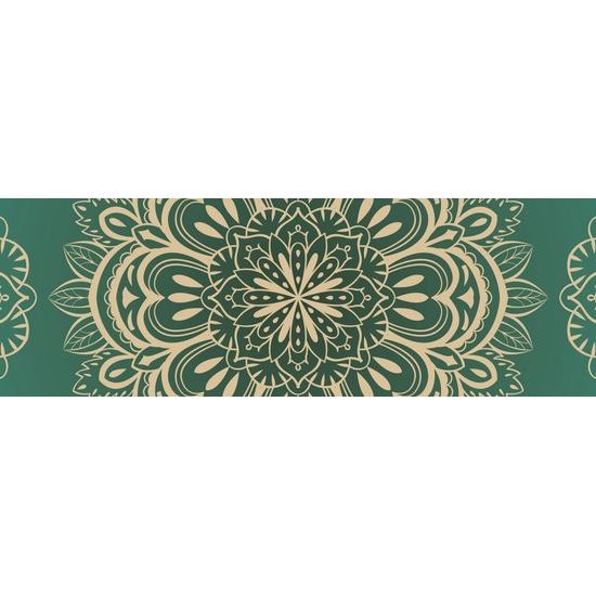 Kép Mandala smaragd háttéren