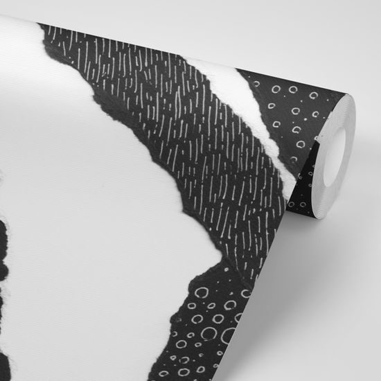 Fekete fehér női elegancia öntapadó tapéta