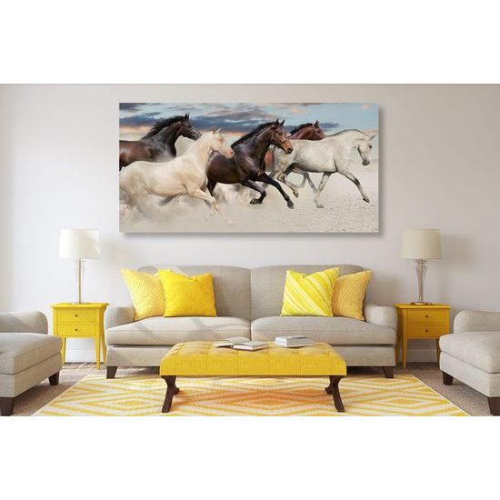 Kép vágtató lovak