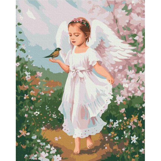 Festés számok szerint szívélyes angyal