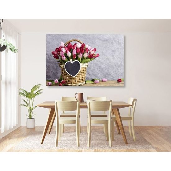 Kép csodálatos tulipáncsokor