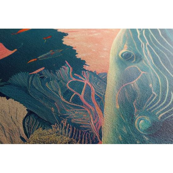 Kép szürreális bálna