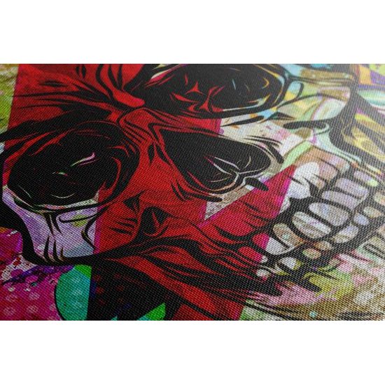 Kép absztrakt koponya