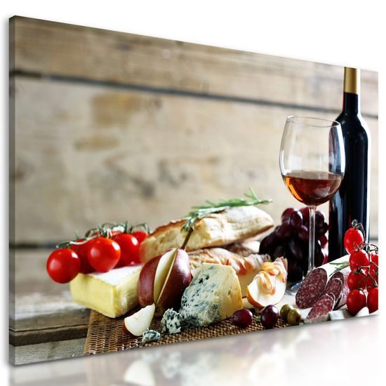 Kép csendélet ízletes vacsora