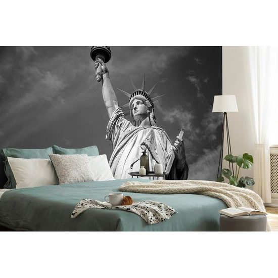 Öntapadó fotótapéta a világhírű Szabadság-szobor fekete-fehérben