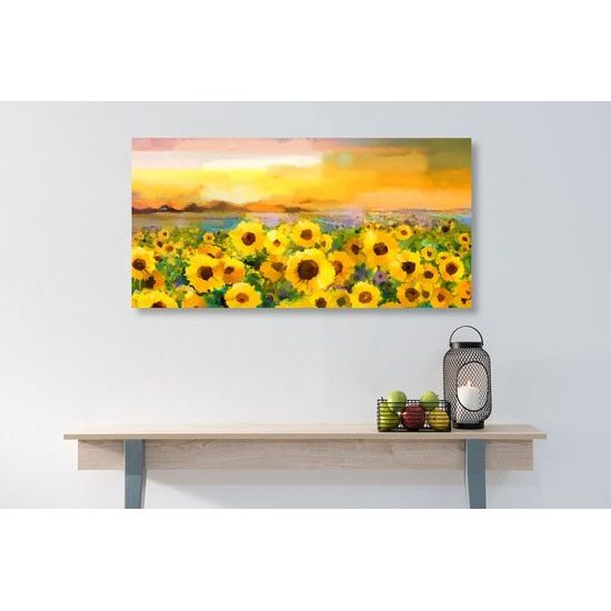 Kép napraforgókkal teli mező