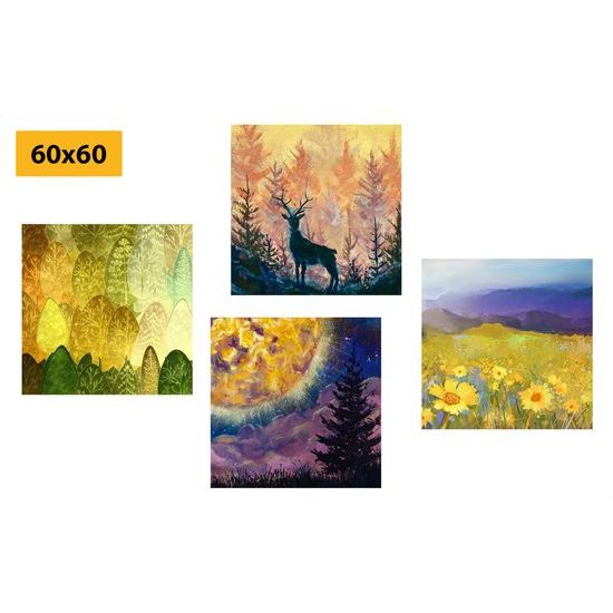 Képszett szarvas a természet ölelésében