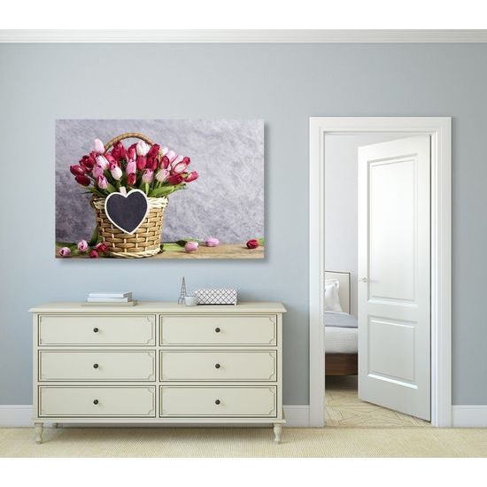 Kép csodálatos tulipáncsokor