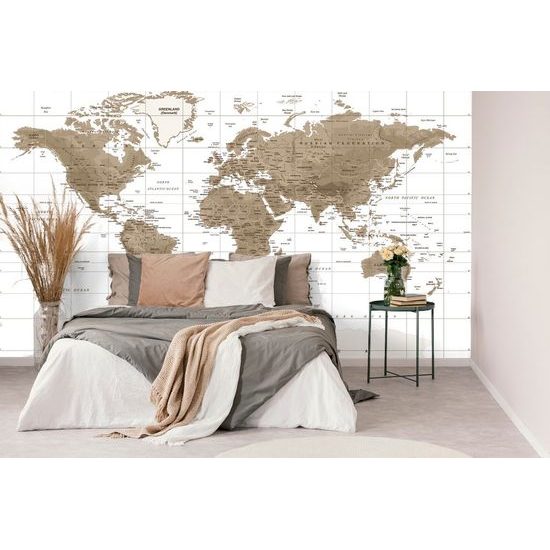Tapéta stílusos vintage térkép