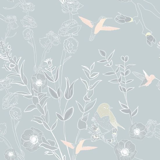 Tapéta gyönyörű madarak repülnek a réten