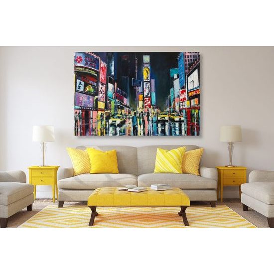 Kép New York forgalmas utcája