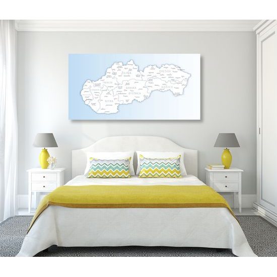 Kép Szlovákia részletes térképe