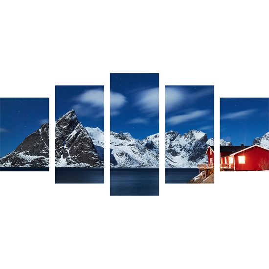 5 részes kép gyönyörű Norvégia